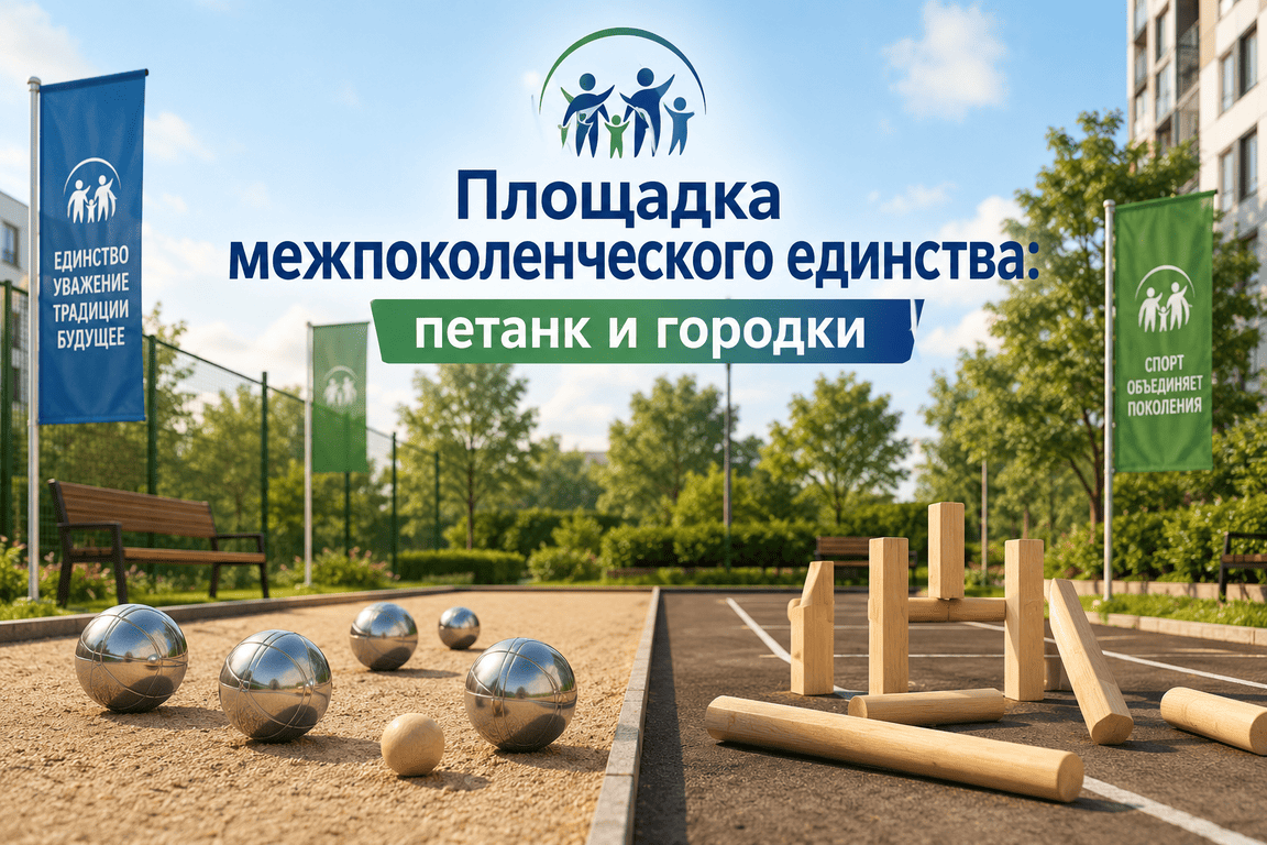 Площадка межпоколенческого единства: петанк и городки