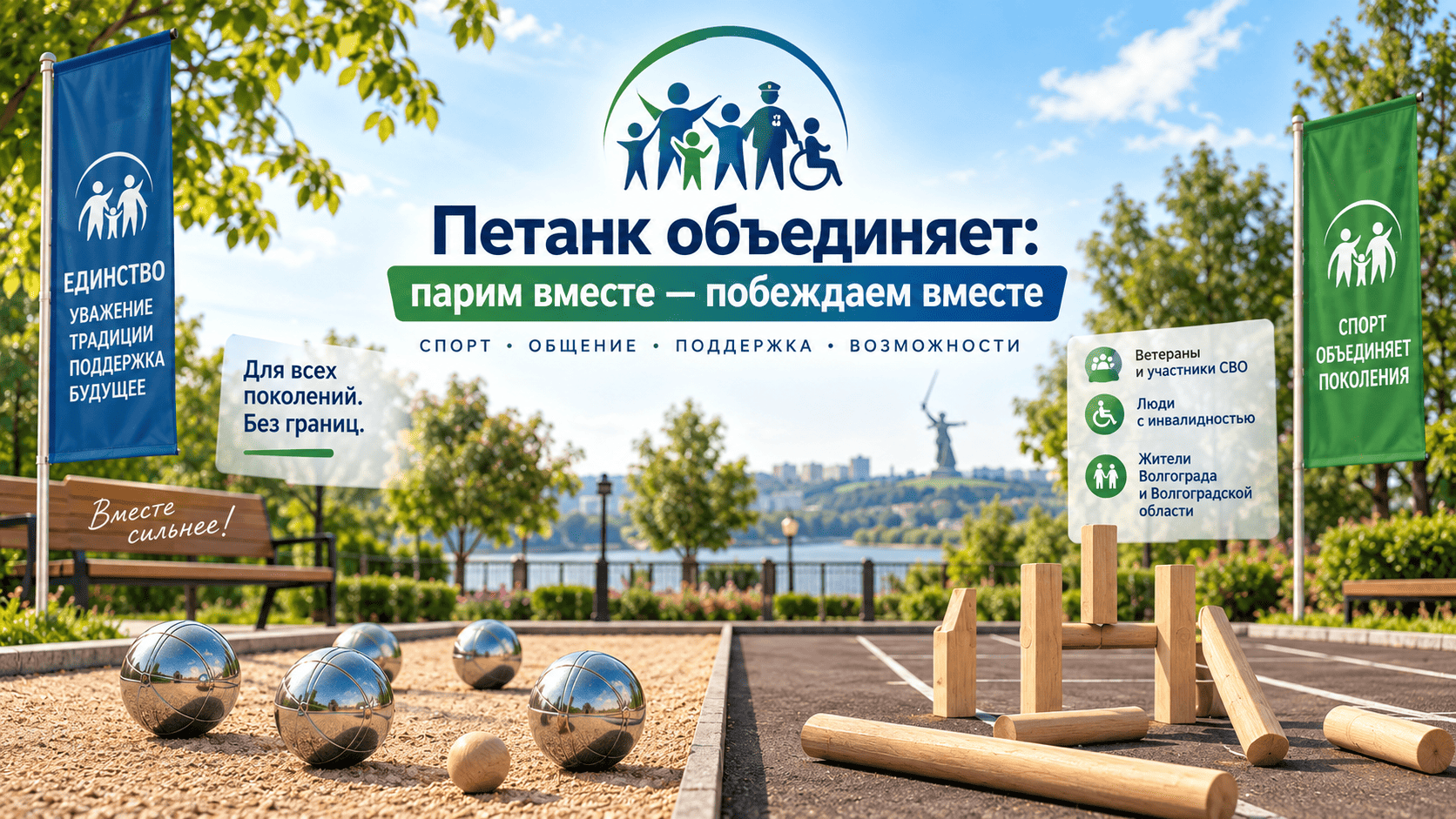 Петанк объединяет: парим вместе — побеждаем вместе